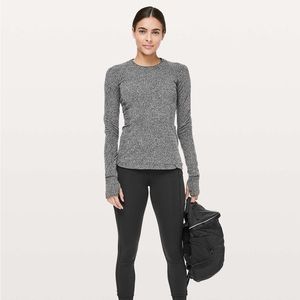 Lululemon Runderful Long Sleeve
Rush Jacquard Black White